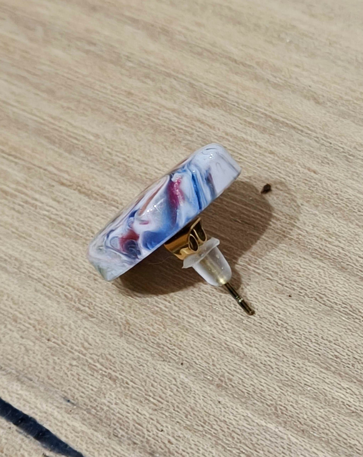 Boucles d'Oreilles Résine Époxy