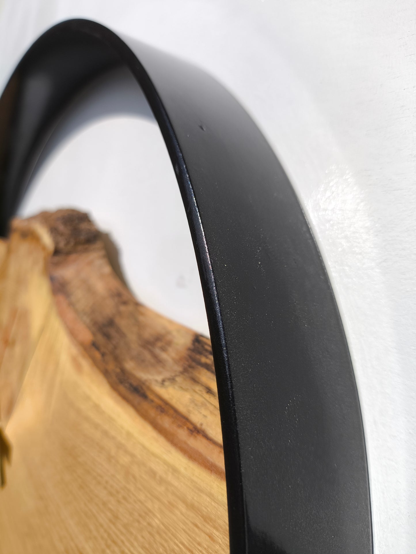 Horloge artisanale en bois et acier, Décoration naturelle, Bois Français