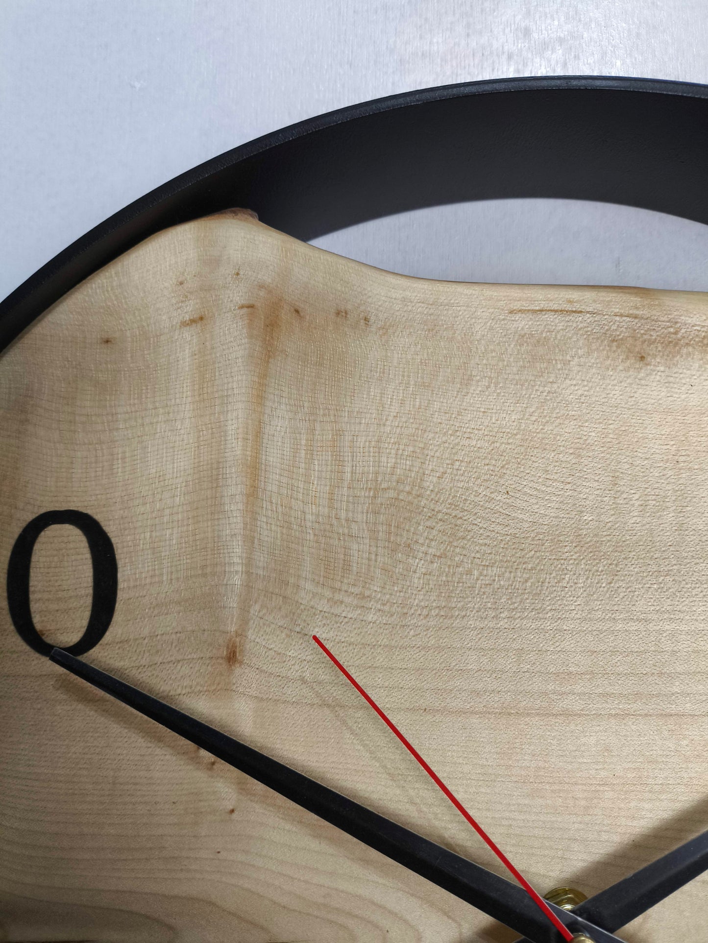 Horloge murale en érable sycomore