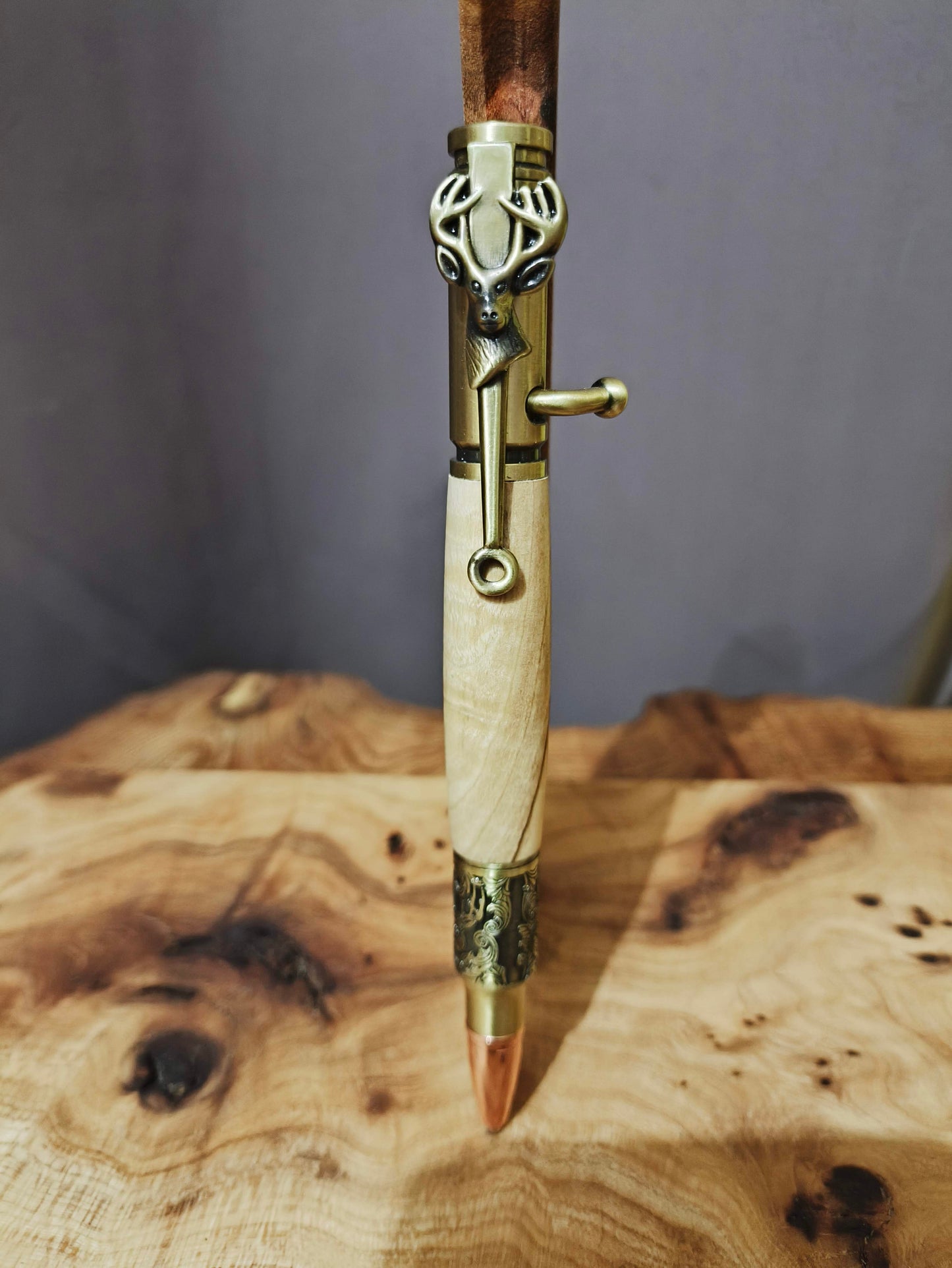 Stylo Bille Chasse Avec tête de Cerf