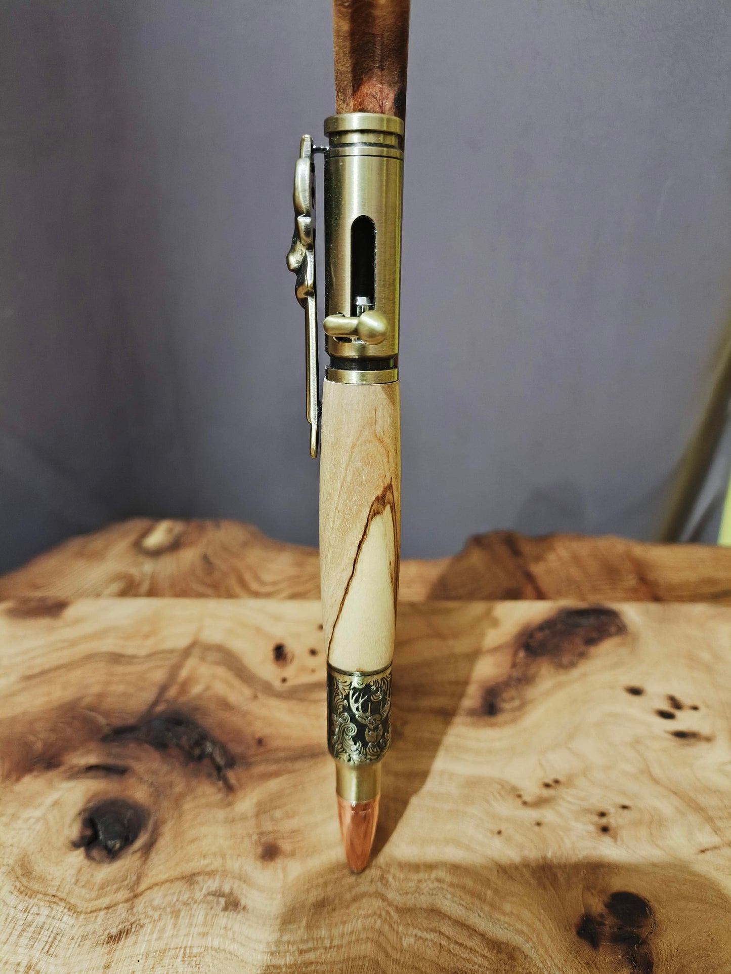 Stylo Bille Chasse Avec tête de Cerf