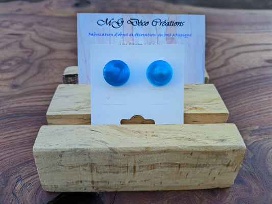 Boucles d'Oreilles Résine Époxy